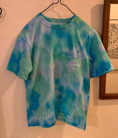自宅で簡単DIY】タイダイ染めTシャツを作ってみた | おかきの部屋